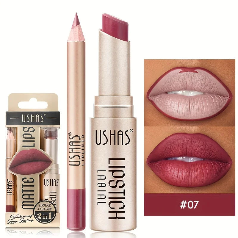 12-Color Matte Lip Kit, Long-lasting Waterproof Lipstick