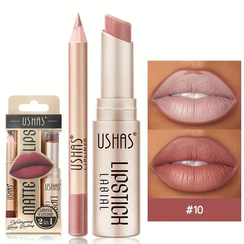 12-Color Matte Lip Kit, Long-lasting Waterproof Lipstick