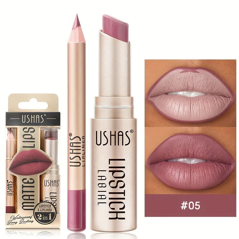 12-Color Matte Lip Kit, Long-lasting Waterproof Lipstick