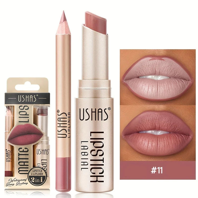 12-Color Matte Lip Kit, Long-lasting Waterproof Lipstick