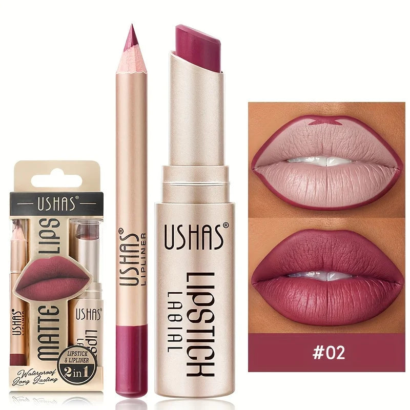 12-Color Matte Lip Kit, Long-lasting Waterproof Lipstick