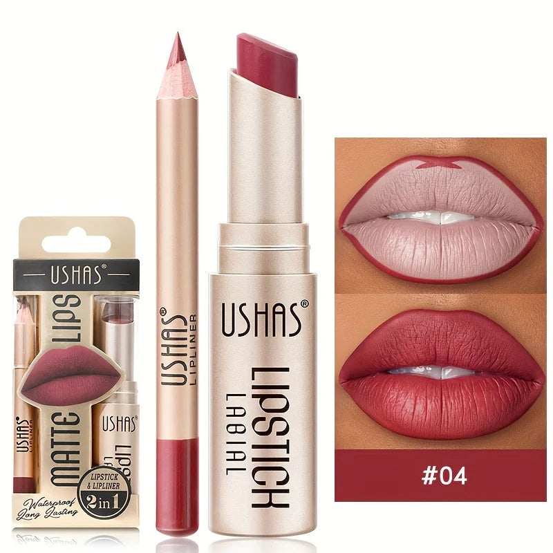 12-Color Matte Lip Kit, Long-lasting Waterproof Lipstick