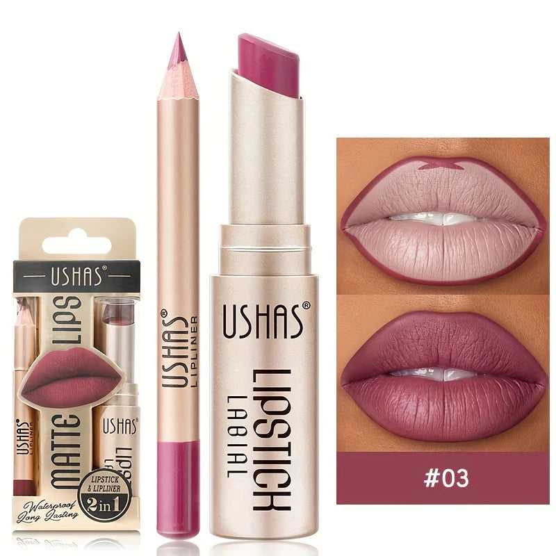 12-Color Matte Lip Kit, Long-lasting Waterproof Lipstick