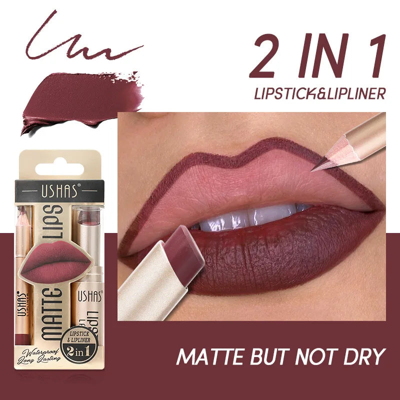 12-Color Matte Lip Kit, Long-lasting Waterproof Lipstick